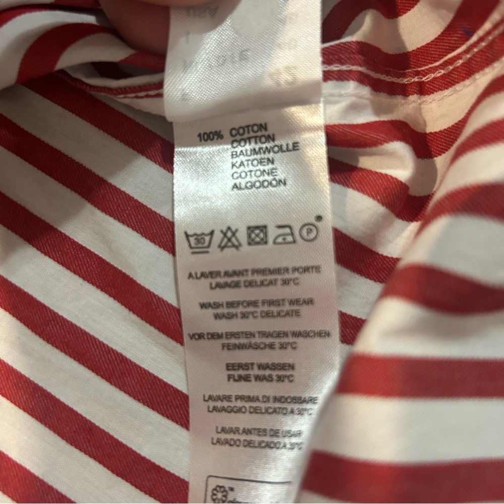 Saint James Benedict Blue and White Striped shirt Dress 10 - Picture 12 of 16
